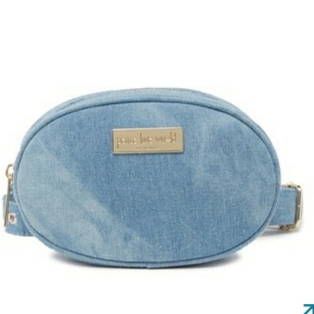 PEACE LOVE WORLD Denim Oval Belt Bag - Picture 5 of 9